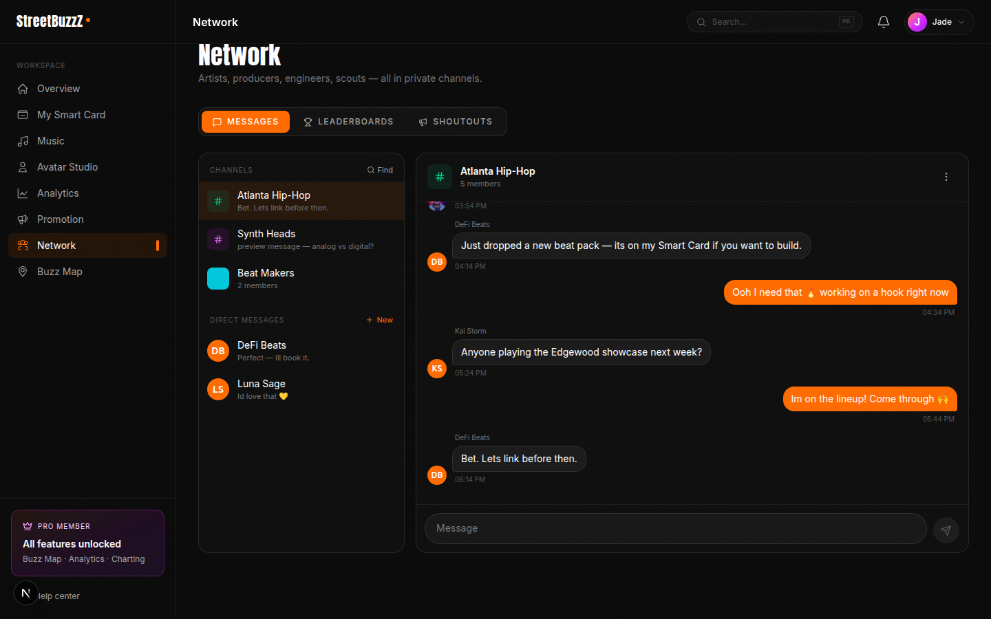 Network messages